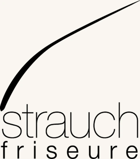 Überarbeitete Wortmarke in Schwarz: der Strich ist gedreht und wächst wie ein Haar mit Wurzel aus dem Wort heraus
